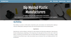 Desktop Screenshot of dipmoldedplastics.com