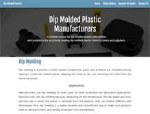 Tablet Screenshot of dipmoldedplastics.com